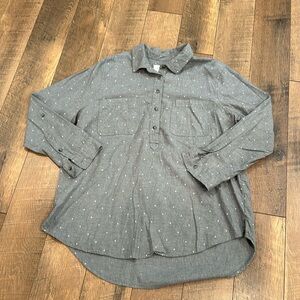 Polka Dot Pull Over Shirt